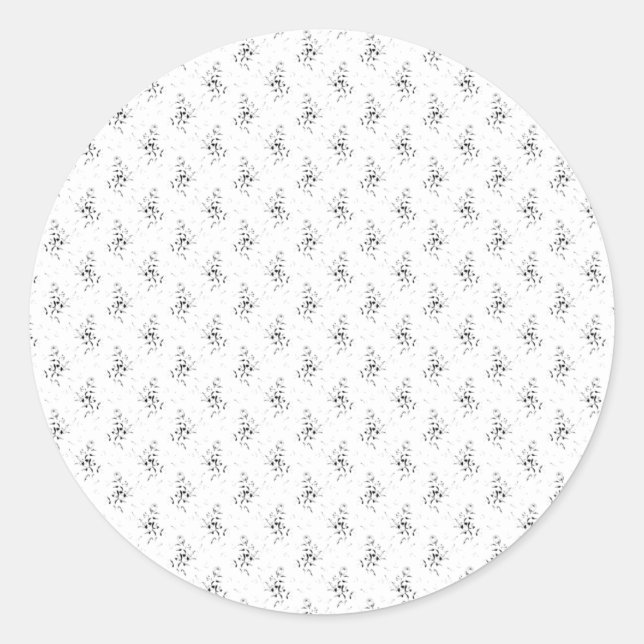 Klassische Round-Stickers für stilvolle Etikettier Runder Aufkleber (Vorderseite)