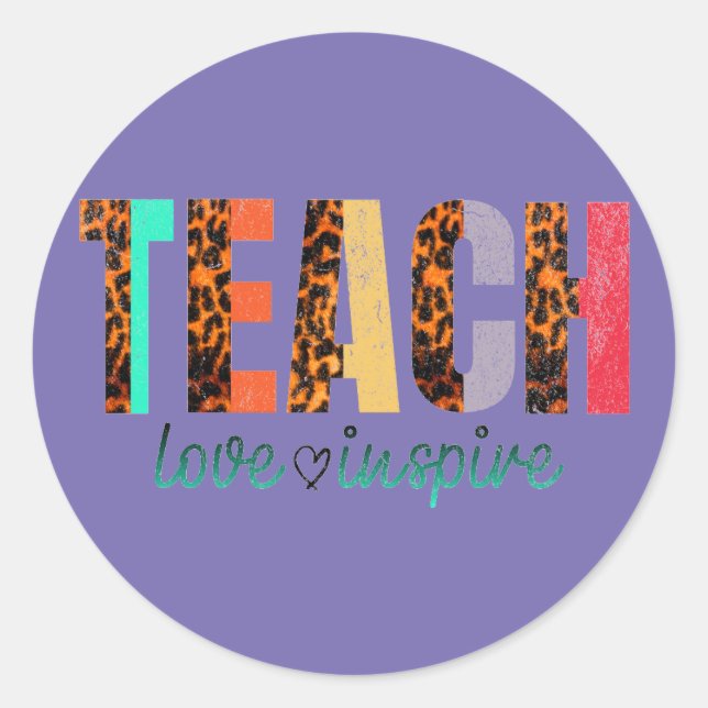 Klassische Round Stickers Schule (Vorderseite)