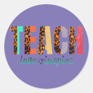 Klassische Round Stickers Schule