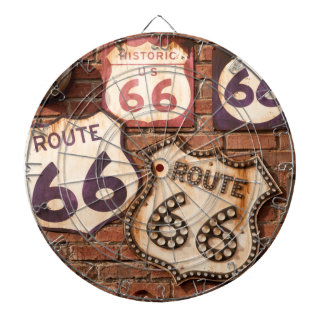 Klassische Route 66 Dartscheibe