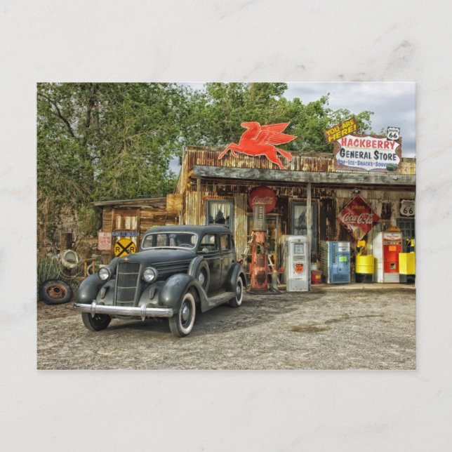 Klassische RT 66 Arizona Postkarte (Vorderseite)