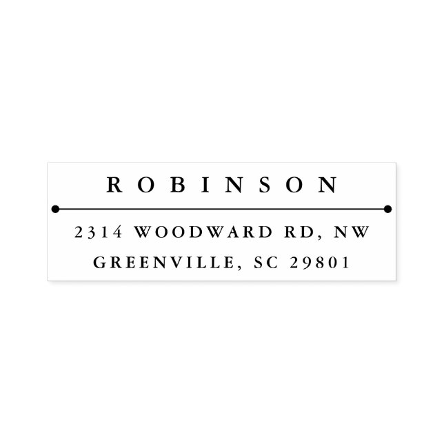 Klassische Rücksendeadresse Permastempel (Design)