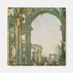 Klassische Ruinen, 18. Jahrhundert Magnet