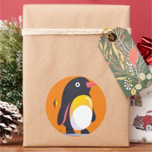 KLASSISCHE RUNDE AUFKLEBER