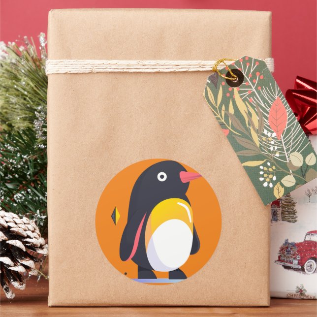 KLASSISCHE RUNDE AUFKLEBER (Feiertag)