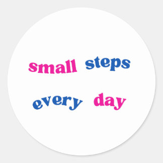 Klassische runde Aufkleber