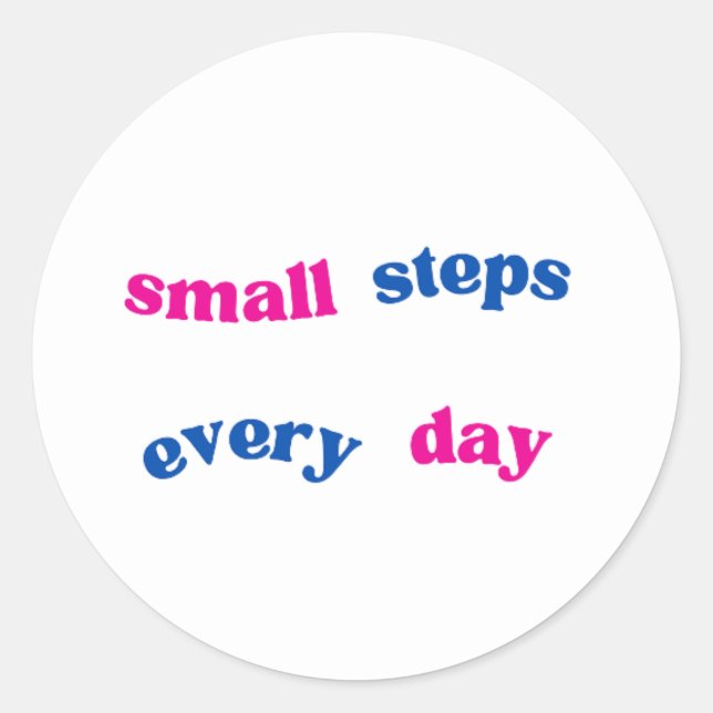 Klassische runde Aufkleber (Vorderseite)