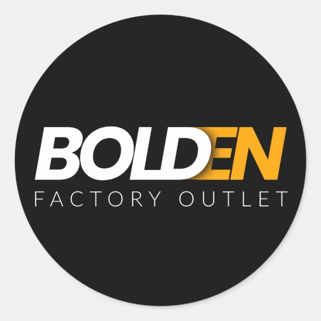 Klassische runde Aufkleber (Vorderseite)