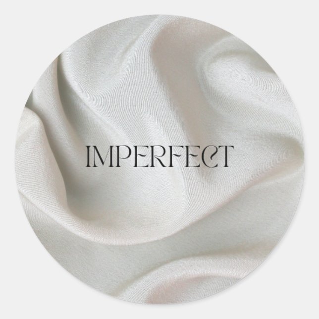 Klassische runde Aufkleber (Vorderseite)