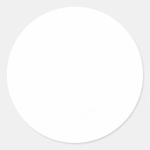 Klassische Runde Aufkleber | Custom. Glänzend