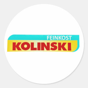 Klassische runde Aufkleber Feinkost Kolinski Merch
