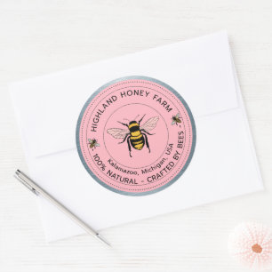 Klassische Runde Aufkleber Pure Honey Custom Sti