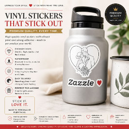 Klassische, runde und Vintage Sticker | Benutzerde