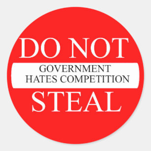 Klassische Rundkleber-Aufkleber Regierung Runder Aufkleber