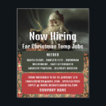 Klassische Santa Reading, saisonale Rekrutierungsw Flyer<br><div class="desc">Classic Reading Santa,  saisonale Rekrutierung Werbung Flyer durch den Business Card Store.</div>