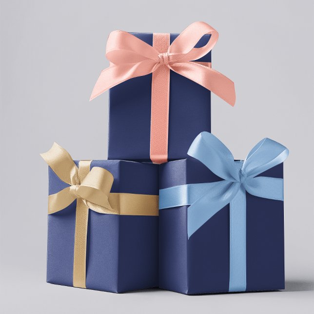 Klassische Saphir Blue Wrapping Paper Sheets Geschenkpapier Set (Von Creator hochgeladen)