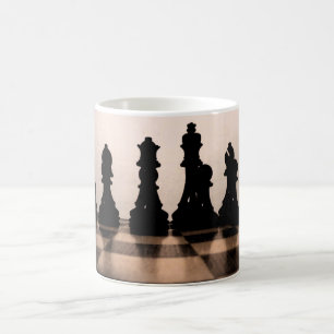 Klassische Schach-Brett-Tasse Kaffeetasse