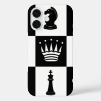 Klassische Schachfiguren iPhone 16 Fall