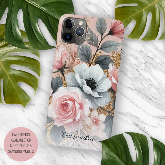 Klassische schicke Rose Kunstvoll und ganz Botanis iPhone Hülle (Von Creator hochgeladen)
