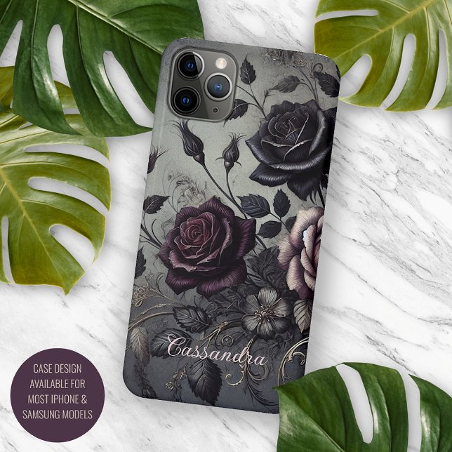 Klassische schicke Rose Kunstvoll und ganz Botanis iPhone Hülle (Von Creator hochgeladen)