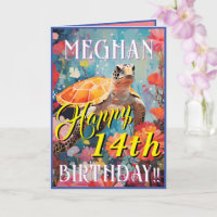 Klassische Schildkröten und Ozeane zum Geburtstag