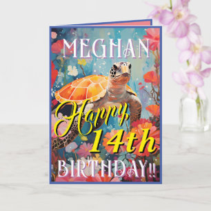 Klassische Schildkröten und Ozeane zum Geburtstag Karte