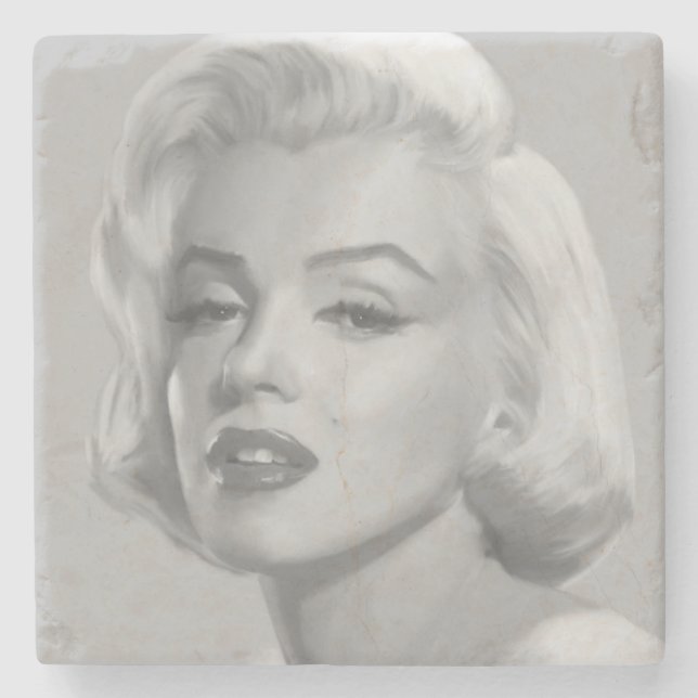 Klassische Schönheit Steinuntersetzer (Vorderseite)