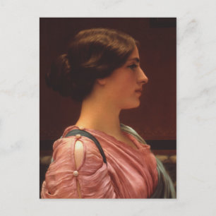 Klassische Schönheit von John William Godward Postkarte