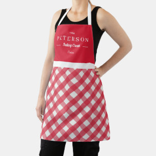 Klassische Schürze für Karierte Personalisierte Ma