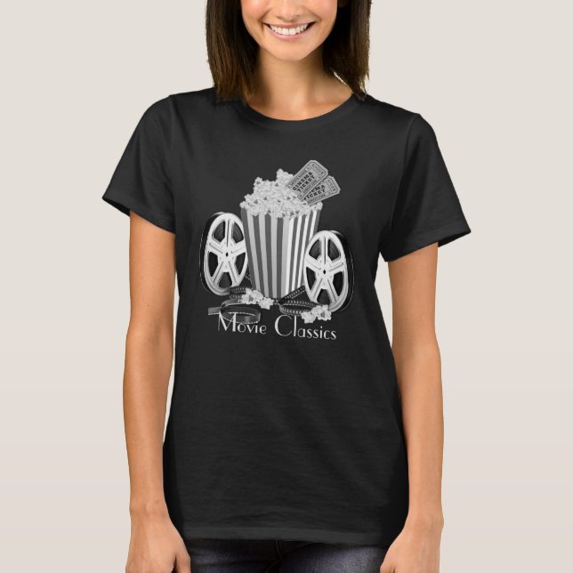 Klassische Schwarz-Weiß-Filme T-Shirt (Vorderseite)
