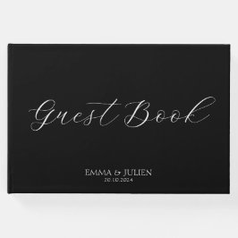 Klassische Schwarz-Weiß-Gästebüchern für Hochzeite Gästebuch
