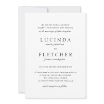 Klassische Schwarz-Weiß-Hochzeit