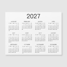 Klassische Schwarz-Weiß-Kalender 2025