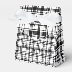 Klassische Schwarz-Weiß-Kariert Geschenkschachtel
