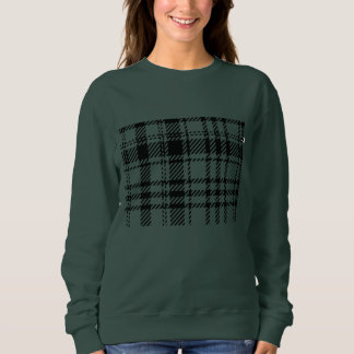 Klassische Schwarz-Weiß-Kariert Sweatshirt