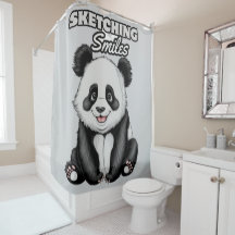 Klassische Schwarz-Weiß-Panda Kunstdrucke