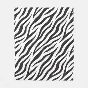 Klassische Schwarz-Weiß-Zebrastreifen-Flieudecke Fleecedecke