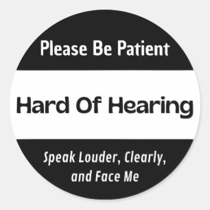 Klassische schwarze Aufkleber