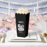 Klassische Schwarze Moderne im Alter von 50 Jahren Geschenkschachtel<br><div class="desc">Klassische Schwarze Moderne jedes Alter 50. Geburtstagsparty Gefälligkeitsboxen</div>