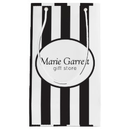 Klassische schwarze Streifen Kleine Geschenktüte