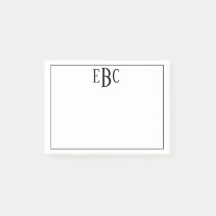 Klassische Schwarzweiss-Post-Itanmerkungen Post-it Klebezettel