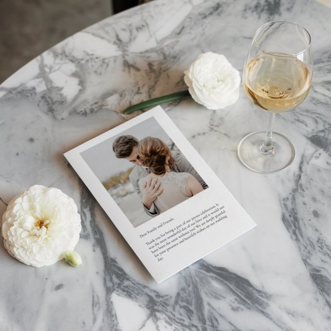 Klassische Script-Hochzeit Dankeschön-Karte mit be RSVP Karte (Von Creator hochgeladen)