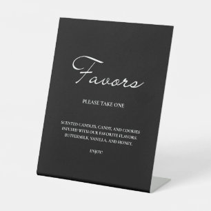 Klassische Script-Minimalistische Favoriten Schwar Sockelschild