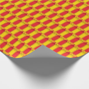 Klassische Senf-und Ketschup-Würze-Flaschen Geschenkpapier