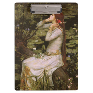Klassische Shakespeare Ophelia Teich Lilie Fine Ar Klemmbrett