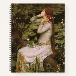 Klassische Shakespeare Ophelia Teich Lilie Fine Ar Notizbuch