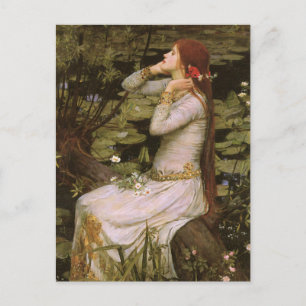 Klassische Shakespeare Ophelia Teichlilie Fine Art Postkarte