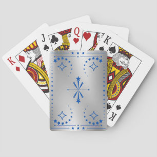 Klassische silberne Spielkarten