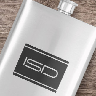 Klassische silberne Stahl-Lifestyle-Flasche im Vin Flachmann