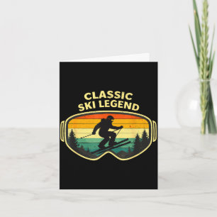 Klassische Skilegende Brille Liebhaber Männer Frau Karte